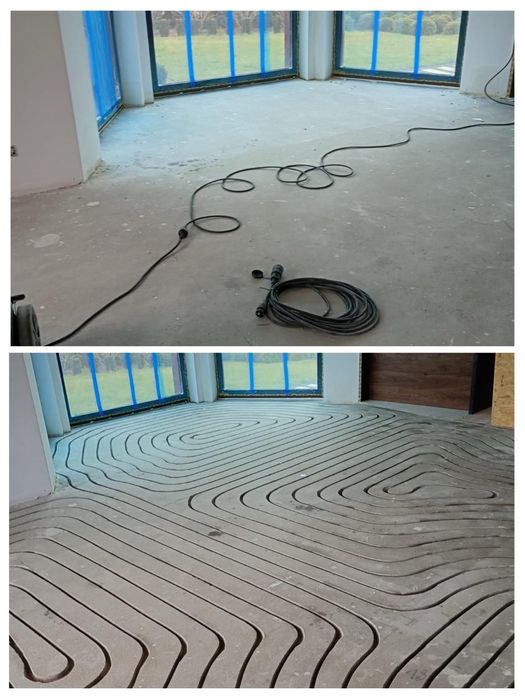 Frezowanie pod ogrzewanie podłogowe