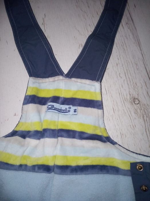 Ocieplane odcinek zimowe spodnie śniegowce dla dziecka 92/98