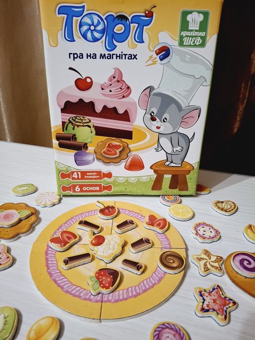 Гра Торт смаколики на магнітах