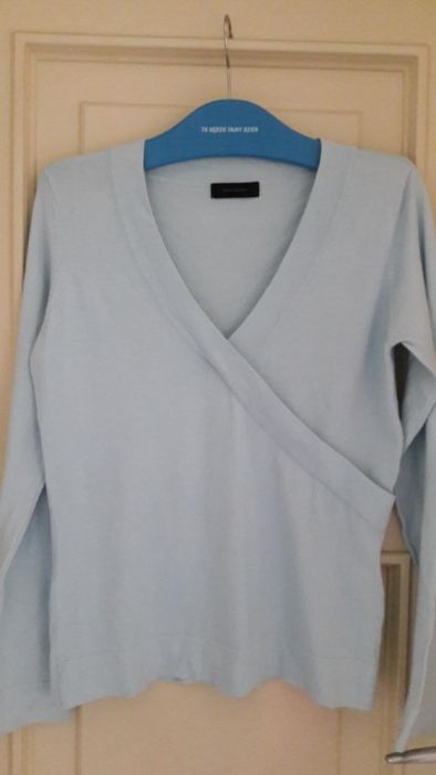 Vero Moda lekki , świetny sweterek elastic blue pastel r L