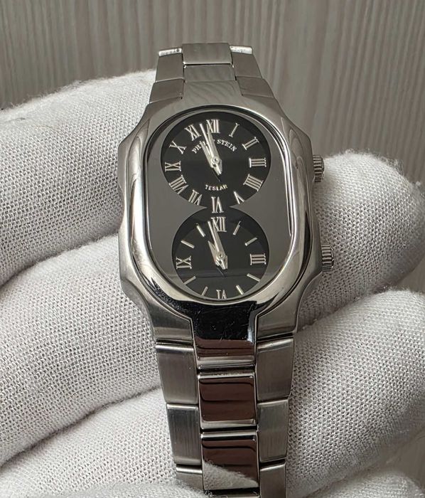 Жіночий годинник Philip Stein Teslar Diamonds Dual time з діамантами