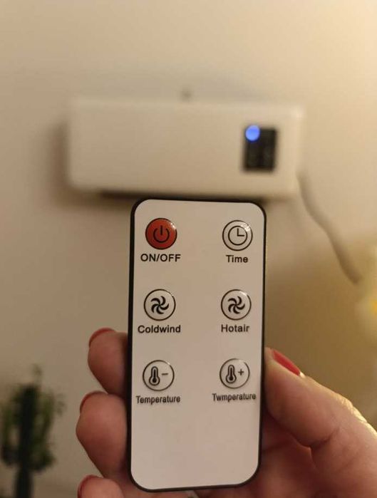 обогреватель 2 в 1 с пультом сушка тепло вентилятор дуйка настенный