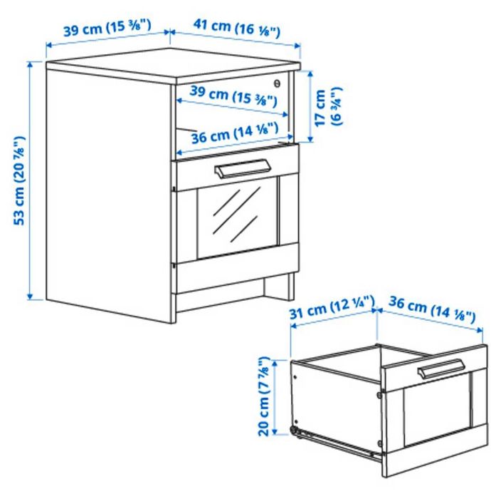 Mesa de cabeceira Ikea
