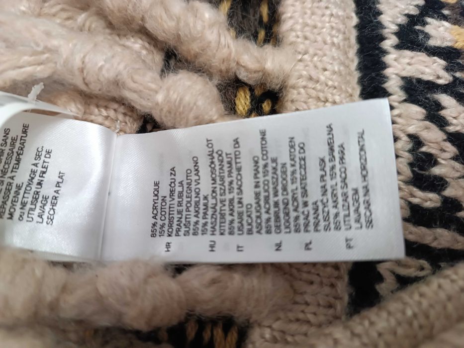 Żakardowy szal szalik H&M nowy