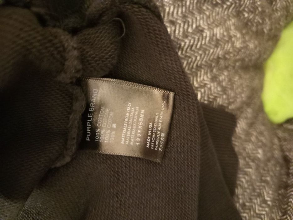 Худи Purple brand washed logo x raf simons x balenciaga x erd x lgb