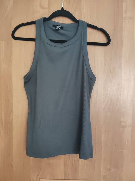 Amisu szara bluza na naramkach roz XL