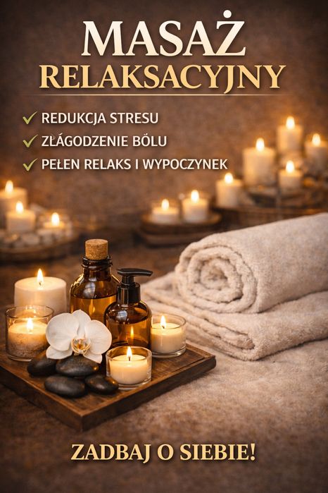 Masaż relaksacyjny z dojazdem | Masaż w domu klienta |