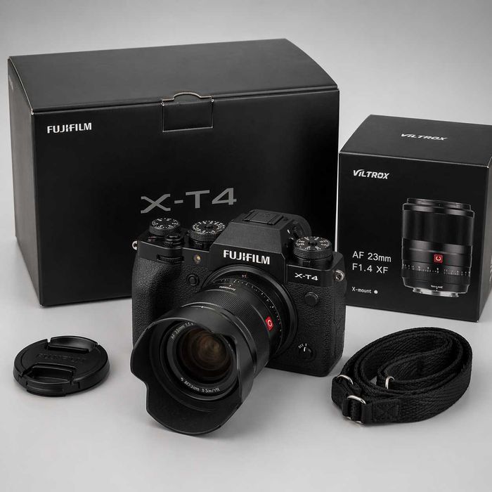 Fujifilm X-T4 + objetiva Viltrox AF 23mm F1.4 — estado irrepreensível