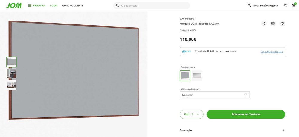 Conjunto Quarto Completo JOM Lagoa - COMO NOVO - Madeira e Preto