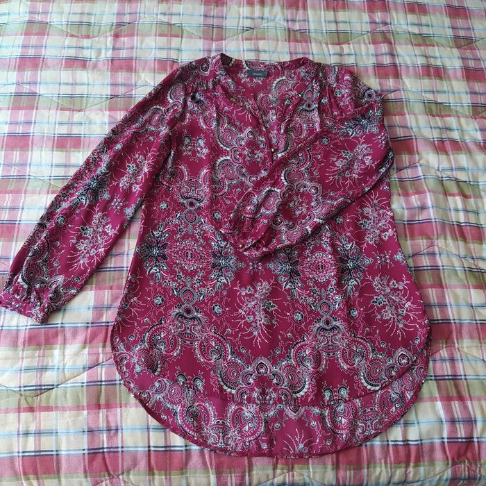 Blusa/túnica de manga comprida