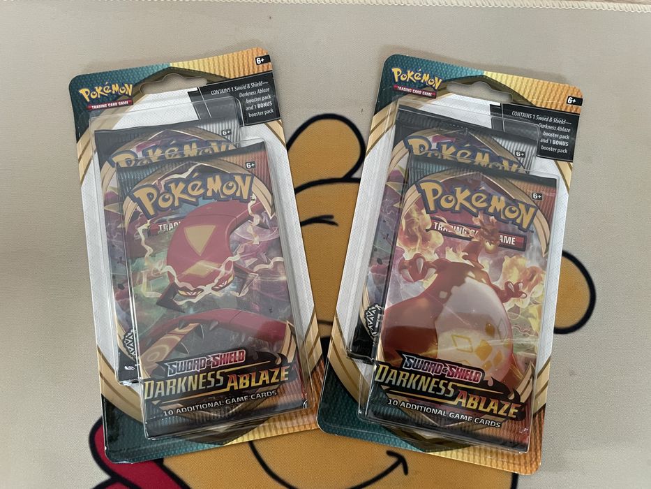 Pokemon 2x Blister Darkness Ablaze Bonus Pack Rebel Clash