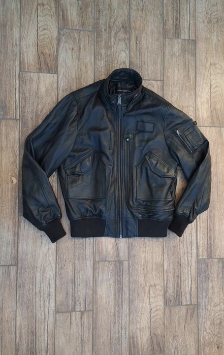 Kurtka alpha industries skóra l