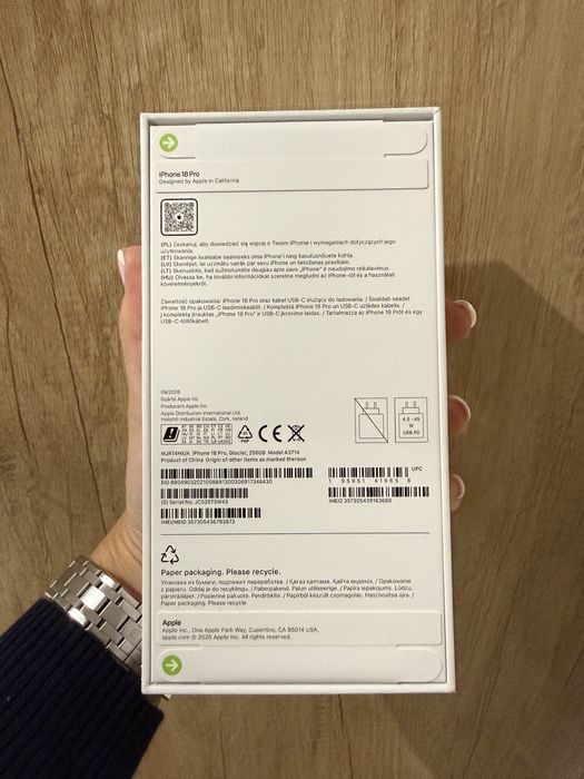 Новий IPhone 18 Pro 256 Glacier