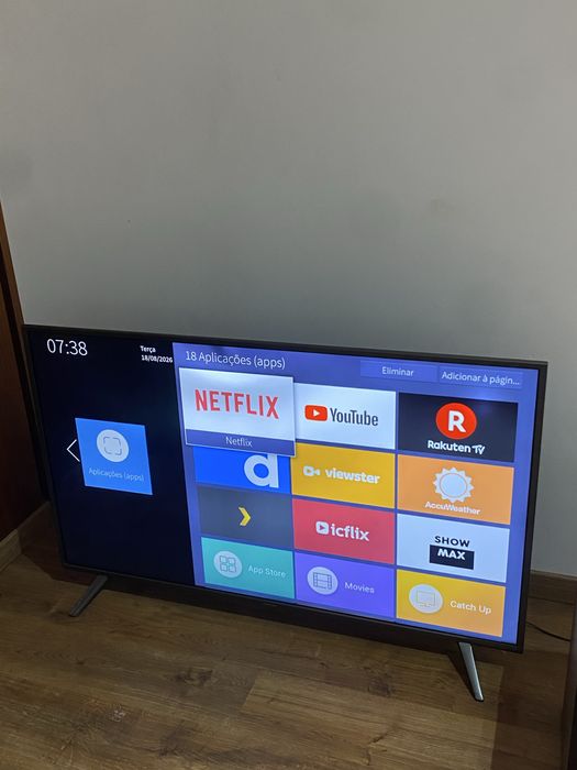 Smart TV Hisense 55” 4K — Muito Bom Estado