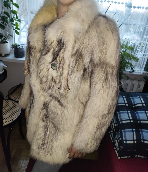 Futro z lisa damskie luksusowe premium ciepłe zimowe płaszcz kurtka