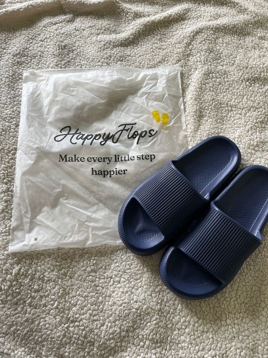 Granatowe klapki HappyFlops 42-43 nowe