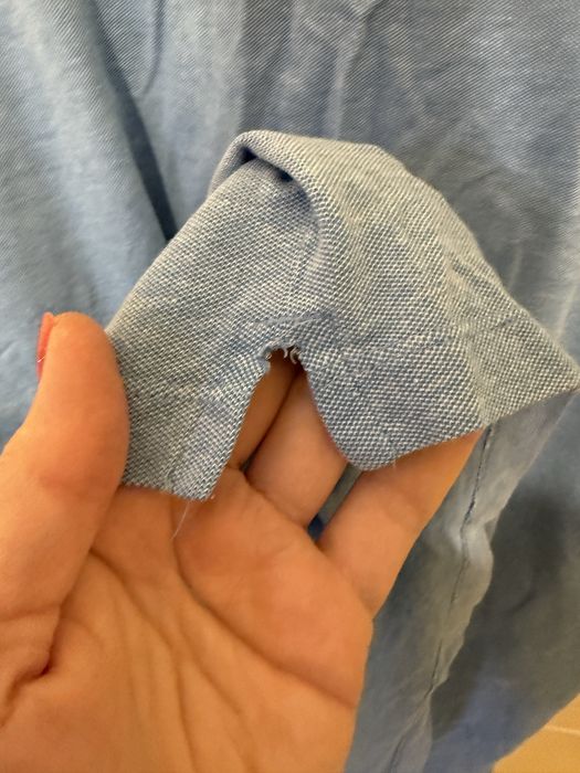 Koszulka męska lekko używana, rozmiar L z kołnierzykiem