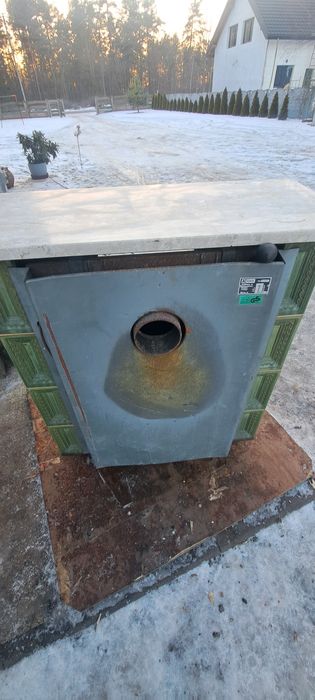 Piec kominkowy stylowy kominek koza kaflowy 7KW