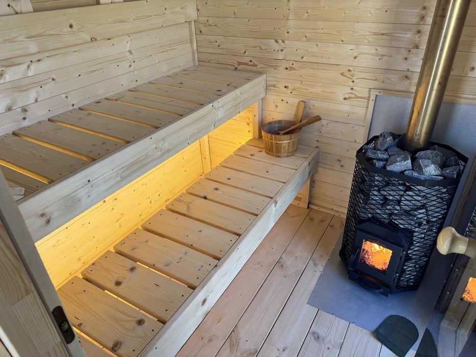 Sauna ogrodowa sauna z przedsionkiem ocieplona dostawa caly kraj