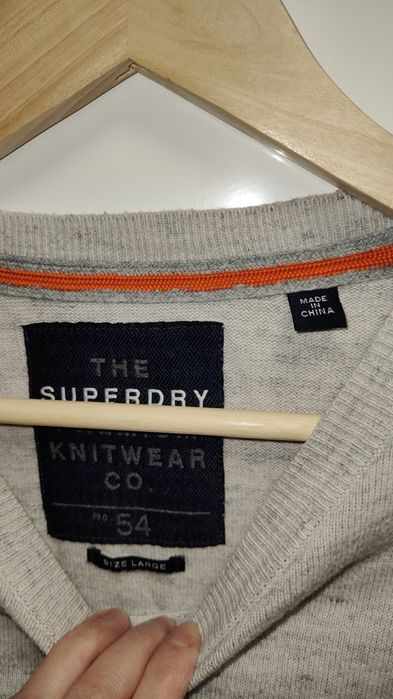 Sweter Superdry r. M kaszmir szary