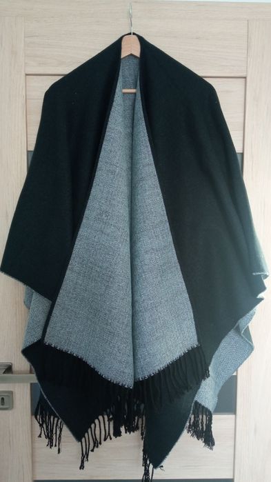 Terra di Siena damska narzutka peleryna ponczo