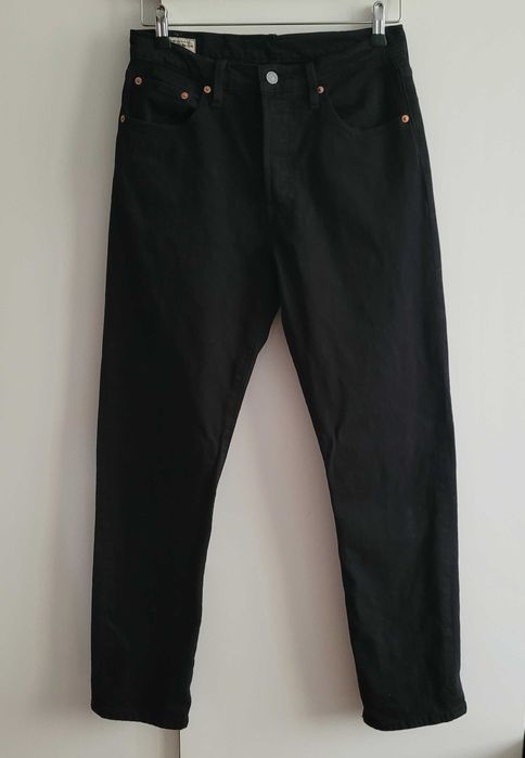 Levi's 501 crop 28x30 W28 L30 levis levisy spodnie jeansy czarne