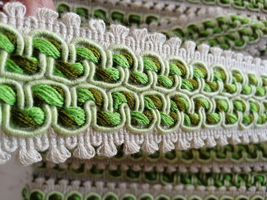 Galão fita de seda verde novo artesanato e DYI