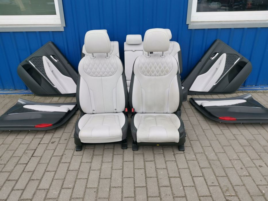HYUNDAI SANTA FE IV LIFT KOMPLET FOTELI SKORA FOTELE KANAPA BOCZKI 5 OSÓB