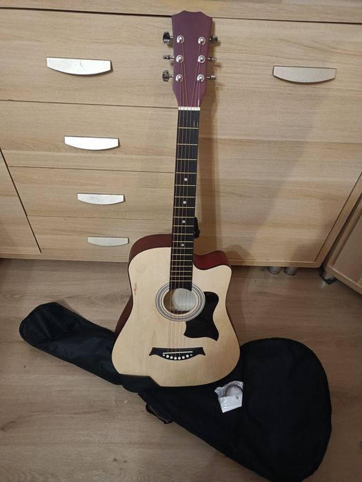 Gitara, pokrowiec,struny.