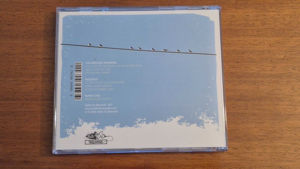 Vendo CD+DVD "Confines of Heat" Split EP, The MERCURY PROGRAM+MASERATI