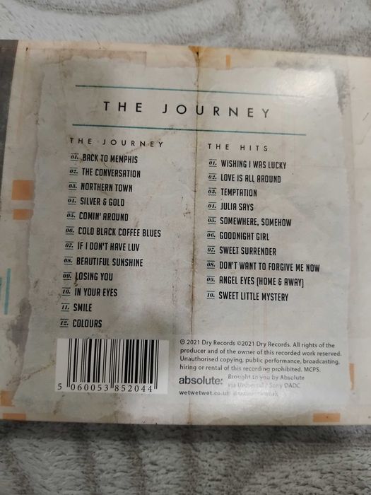 Wet Wet Wet  the journey  cd duplo novo