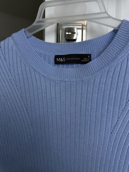 Футболка  вязана, джемпер з коротким рукавом, реглан лонг блузка