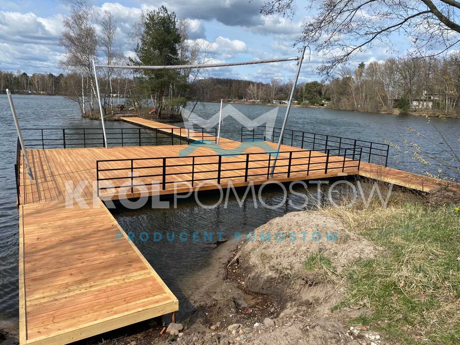 taras pod restauracje, platforma pływająca 150mkw pomost
