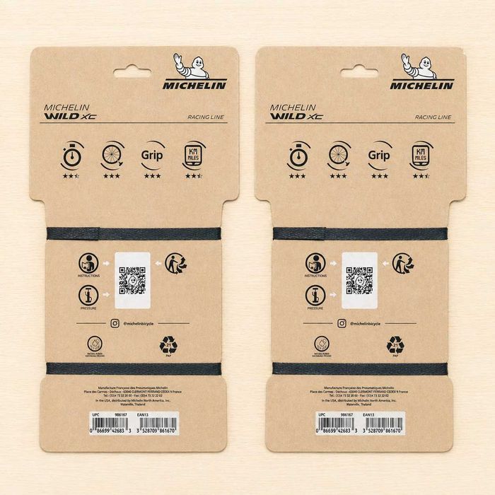 Pack 2 Pneus Michelin WILD XC Racing Line 29x2,25" TLR Folding