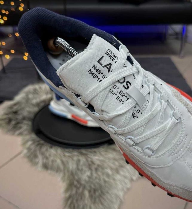 Кроссовки мужские Лакост белые демисезонные Lacoste