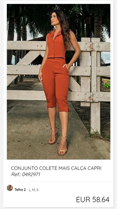 Conjunto completo elegante, roupa de alta qualidade