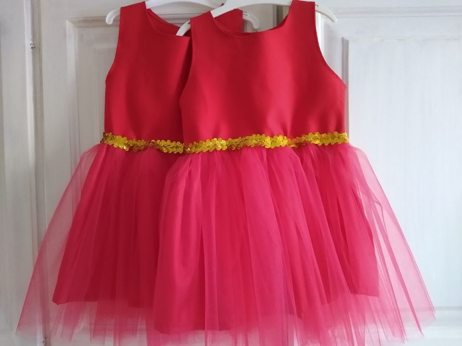 Sukienka wizytowa czerwona 92/98