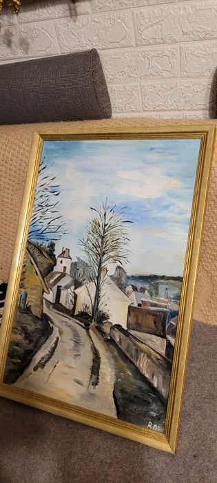 Malowany obraz 64x44 cm.