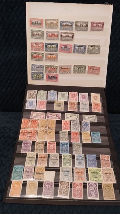Zestaw starych znaczków pocztowych Austria niemiecka 1919 r