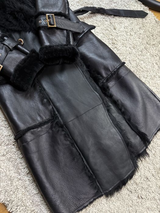 Przepiekny kożuch zlote elementy