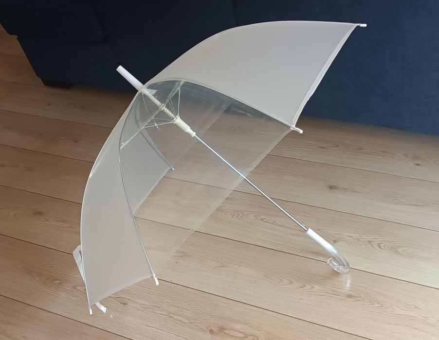 Biały Parasol ślubny
