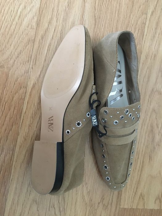 Мокасини замшеві ZARA