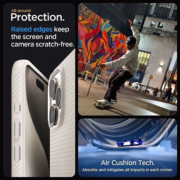 Spigen Liquid Air Iphone 15 Pro Natural Titanium