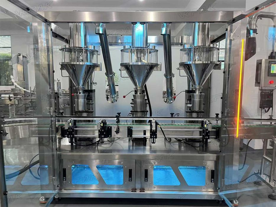 Máquina de enchimento de pó, máquina de dosagem de frascos de pó