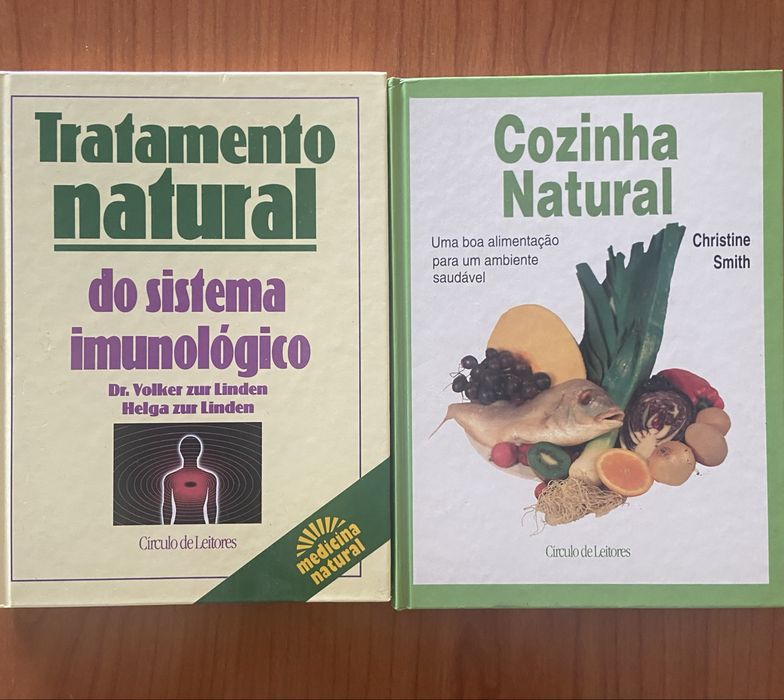 Lote de 2 livros de saúde natural