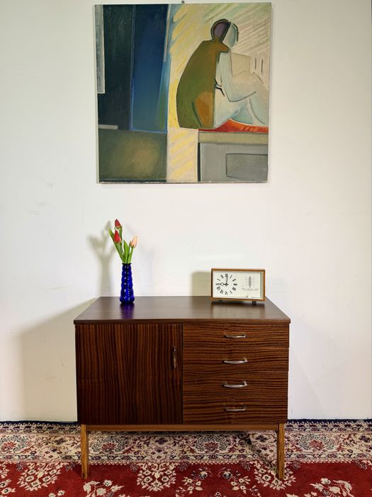 Komoda PRL 80-tka  Kieleckie FM lata 70 machoń mat vintage retro