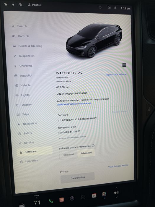 В наявності Tesla model X, Performance Ludicrous Mode
