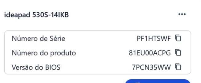 Vende-se portátil lenovo (com ecrã danificado) - para peças