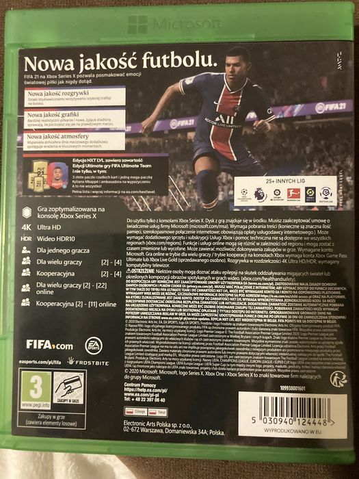 FIFA 21 xbox series x - edycja NXT LVL
