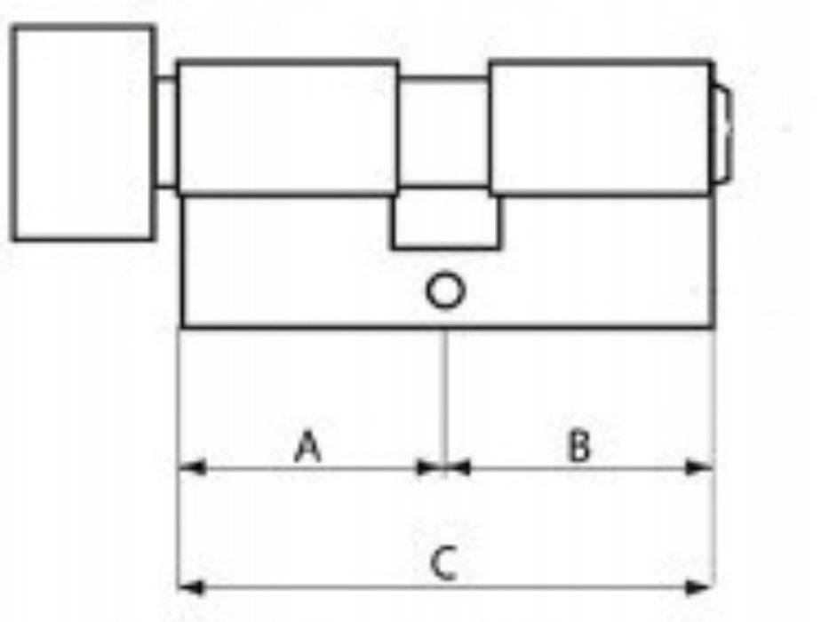 Wkładki 1 klucza do Zamka Delta Zewnętrzne